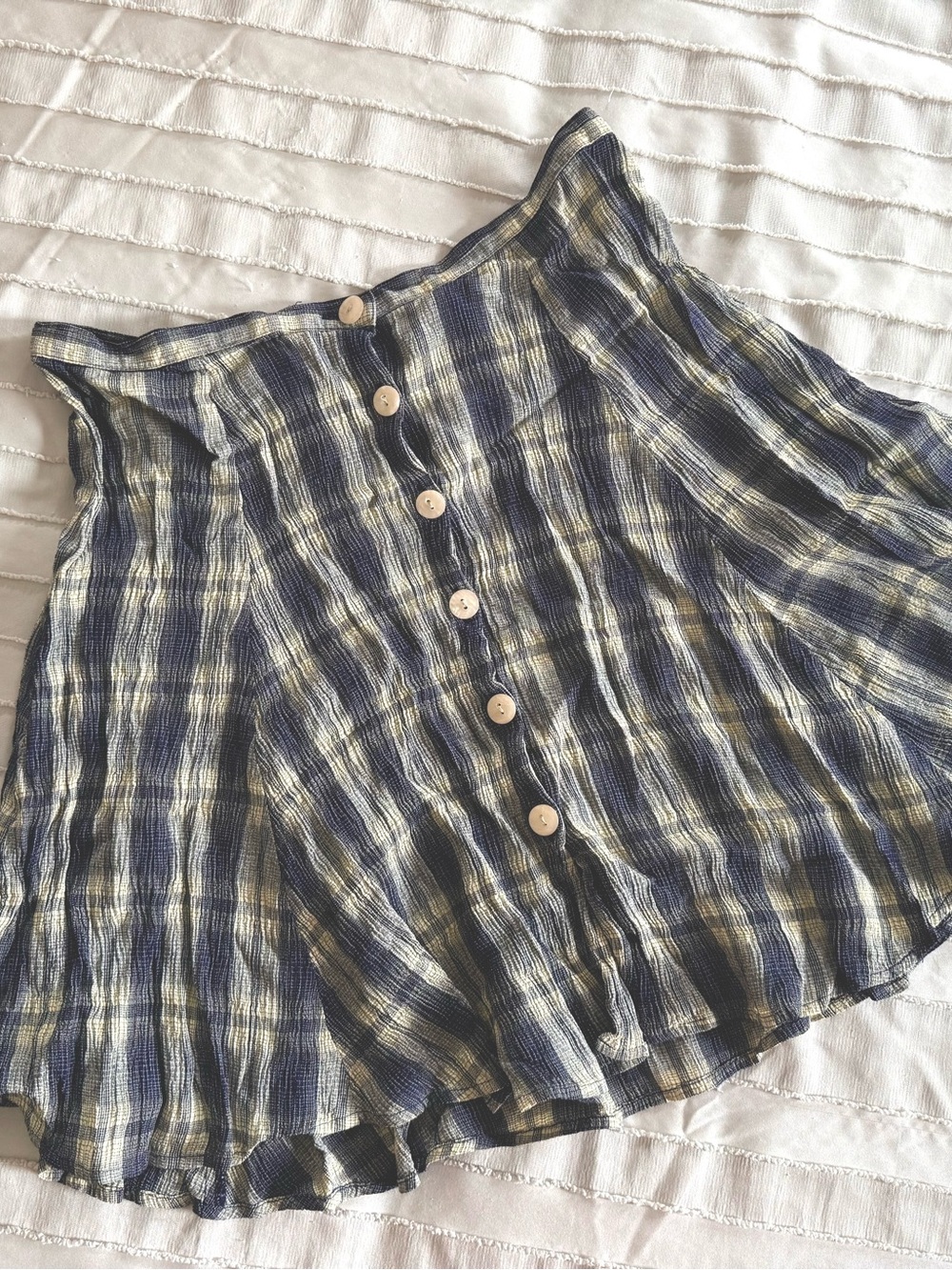 Vintage Ann Taylor Blue & Cream Skirt